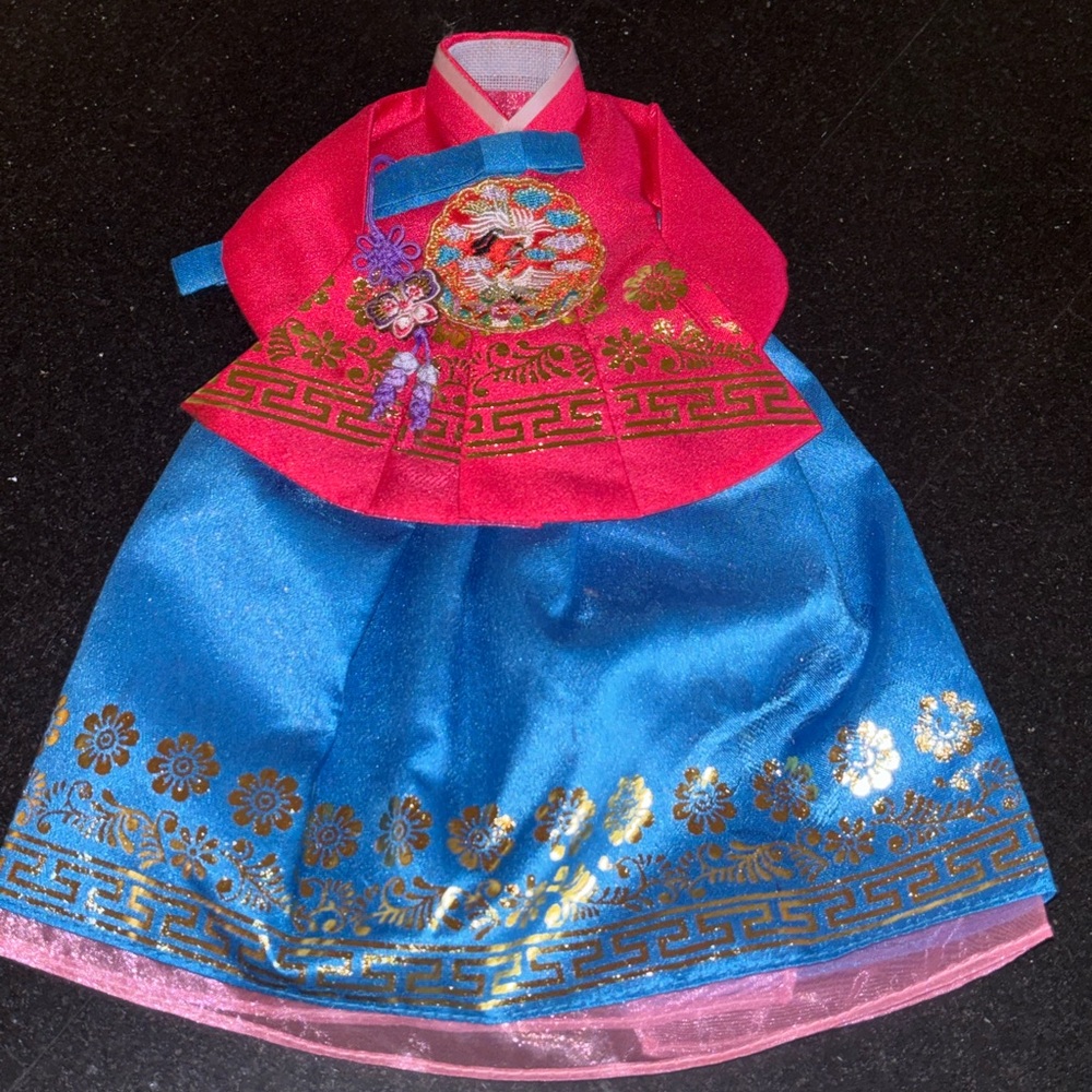 traditional Korean hanbok decorative bottle cover.